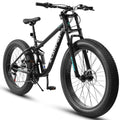 Ruffryde Ecarpat™ 26" Full Suspension MTB (21-Speed, Dual Disc, Black)