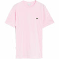 Men’s Short Sleeve T-Shirt Lacoste Cotton Pink Men