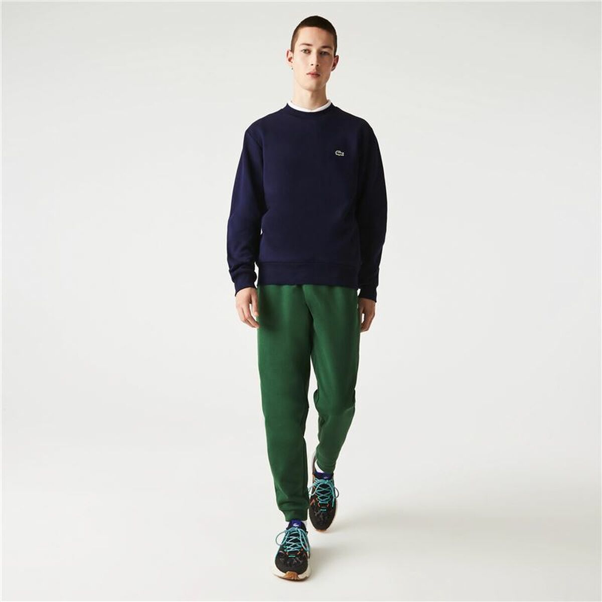 Men’s Sweatshirt without Hood Lacoste Dark blue