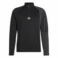 Men’s Long Sleeve T-Shirt Adidas 1/4-Zip Black