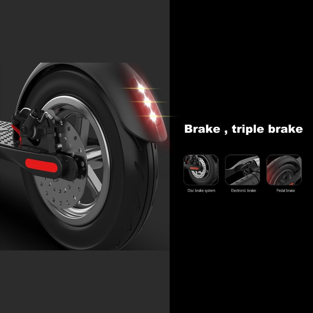 CruzaVolt™ Urban X1 – 350W Electric Folding Scooter (LED Display, Rear
