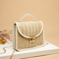 SolunaWeave™ – Petite Pearl Straw Bag