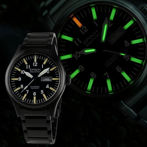 EPOCH - Men's Watch Rainbow Light Tube Automatic Mechanical Waterproof