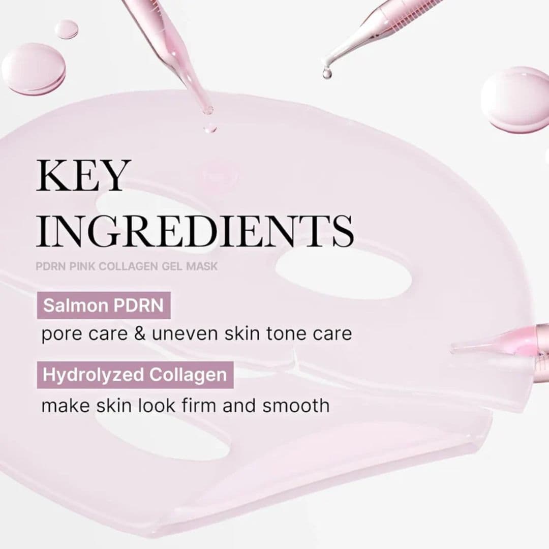 (4 PCS) Medicube PDRN Pink Collagen Gel Mask Box