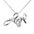 Love Necklace 316L Stainless Steel with Swarovski Crystal Pendant