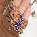 Evil Eye Charm Bracelet, Pandora Charm Bracelet, Elephant Bracelet,